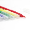com-four® 5 x Textile Markers Fine Tip Laundry Markers in