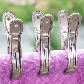 Large Outdoor Stainless Steel Heavy-Duty Blanket Clip Small Clothespin 21ea