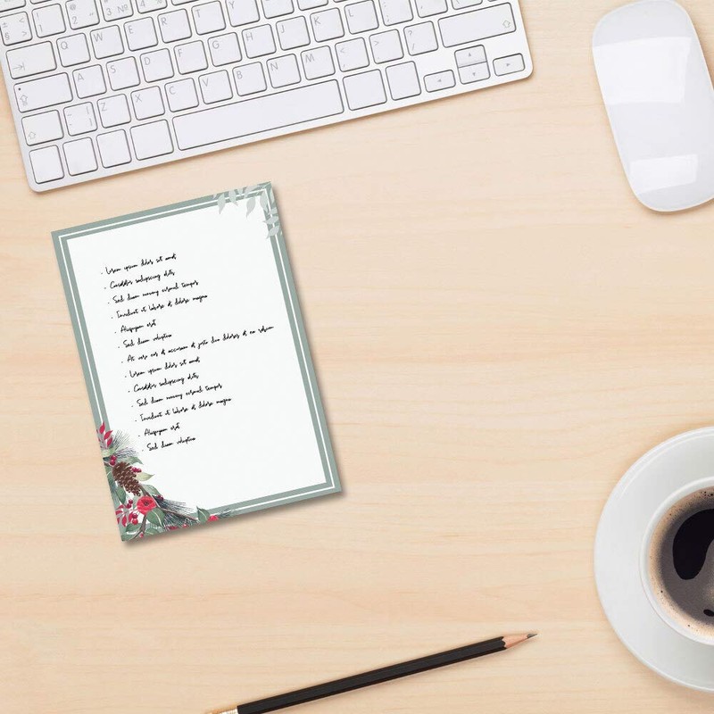 Notepads, writing pads, winter branches, DIN A6 format, 10 pads.