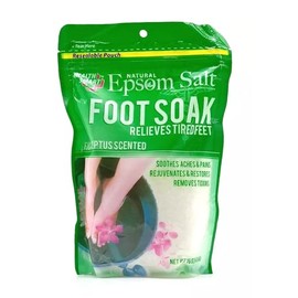 Natural Epsom Salt FOOT SOAK (Eucalyptus) 16oz (454G)