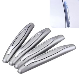 Ferianl 4PCS Car Door Edge Guards, Car Door Self Adhesive Anti-Collision Trim Strip, Universal Body Anti-Scratch Bumper Guard Auto Accessories for Vehicle SUV Truck (Gray)