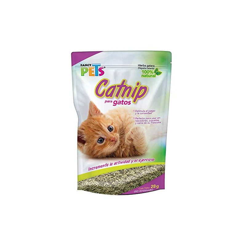 Fancy Pets Catnip para Gato o Hierba Gatera con 28