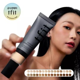 Tipit Class 티핏 슬릭 핏 커버 파운데이션 30g 30가지 컬러 밀착커버 Tfit Slick Fit Cover Foundation 30g 30 Colors Tight Coverage [C00 Pair]