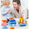 Carlerait Bulk Light Blue Building Bricks, Classic Building Blocks Compatible