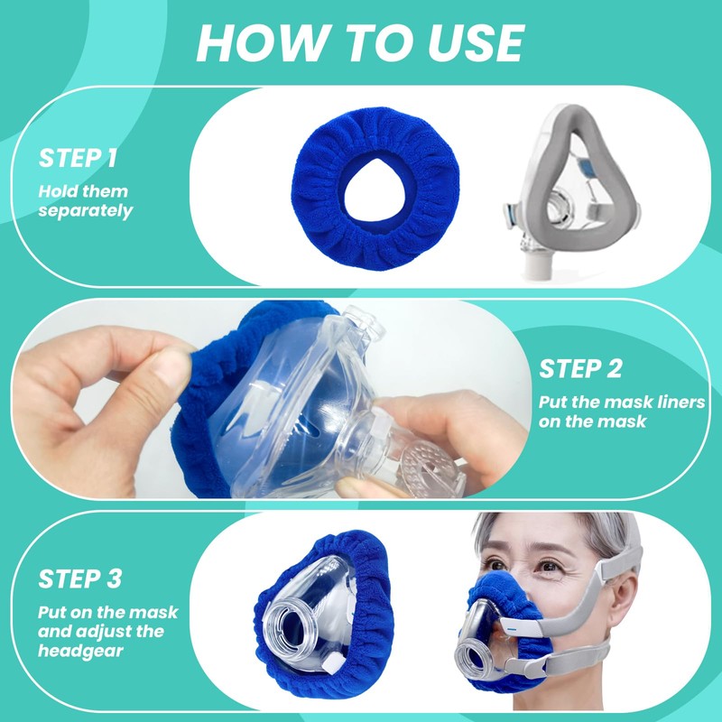NATAKU 6-Pack Medium CPAP' Mask Liners Complitable for Resmed F20