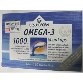 GESUNDFORM Omega-3 1,000 mg Capsules Pack of 180