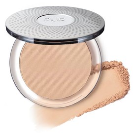PÜR MINERALS Base de Maquillaje Mineral Prensada 4 en 1 en Polvo con SPF 15 - Corrector y Compacto de Acabado en Polvo Prensado para Rostro - Base en 