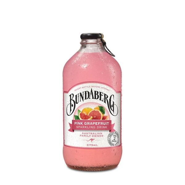 Bundaberg Pink Grapefruit Sparkling Drink 375mL 12 Pack