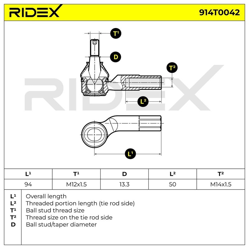 RIDEX Tie Rod End