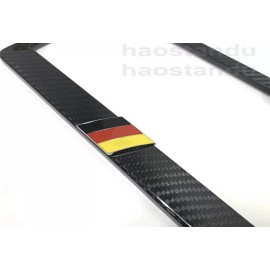 License Plate Frame Shop 1x GERMAN FLAG 3D Emblem Real 3K TwillWeave CARBON FIBER License Plate Frame