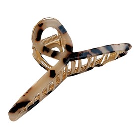 JP Number Hair Claw Large Hair Clip Korean Fashion Elegant Design (Tortoise Shell)