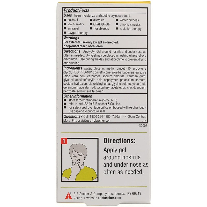 Ayr Saline Nasal Gel with Aloe - 0.5 oz, Pack