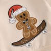 MAHUAOYIXI Toddler Boys Christmas Outfits Embroidery Gingerbread Man Long Sleeve