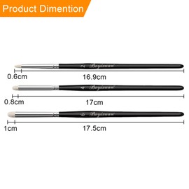 Qwrqwr Drybrush Miniatur Malerei Set Hobby Modell Spielzeug Malerei Pinsel für Spiele Werkstatt Tischplatte Warhammer und DND natürliches Ziegenhaar