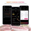 Wireless Smart Meat Thermometer with Dual-Sensor Probe, 500FT Remote Monitoring,