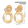 ROSASUENO Chunky Golden Layered Statement Dangle Drop Earrings Exaggerated Geometric