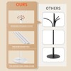 LOZABEE Metal Heavy Duty Coat Rack Stand, Modern 360° Roraty