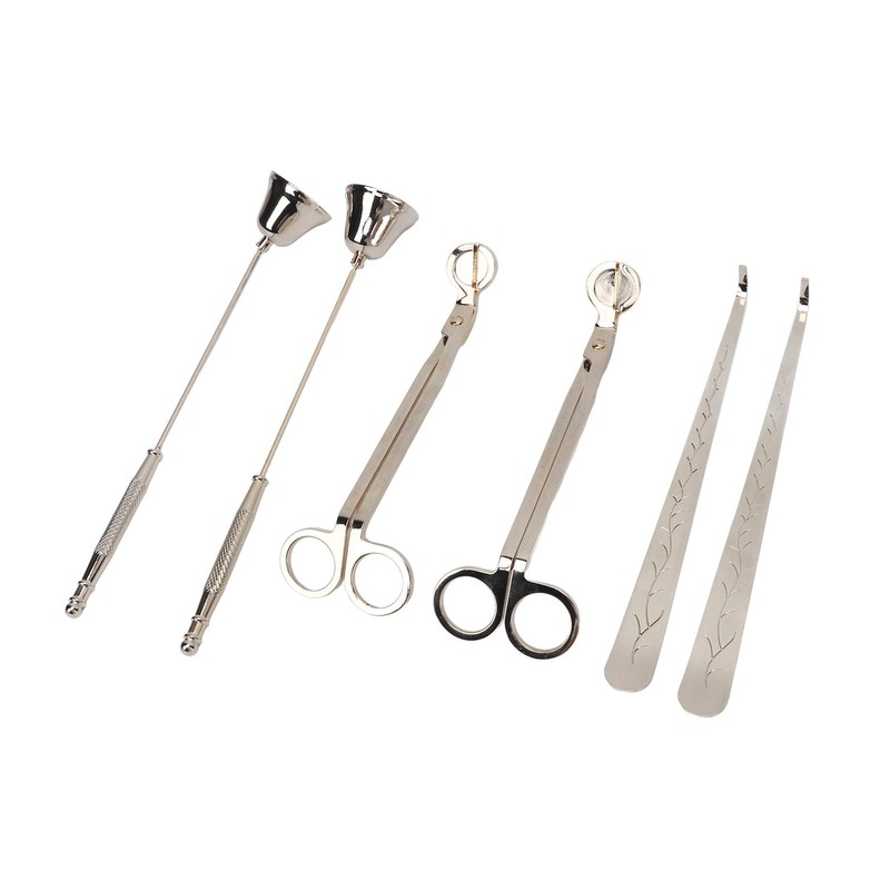 6PCS Candle Accessory Set Wick Trimmer Wick Dipper Candle Snuffer