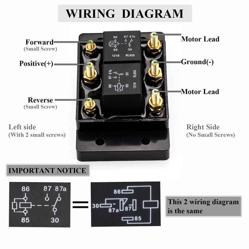 HOPUT Forward and Reverse Relay Module for Tarp or Winch