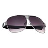 Khan Soar - Rounded Aviators Sunglasses (Smoke Silver)