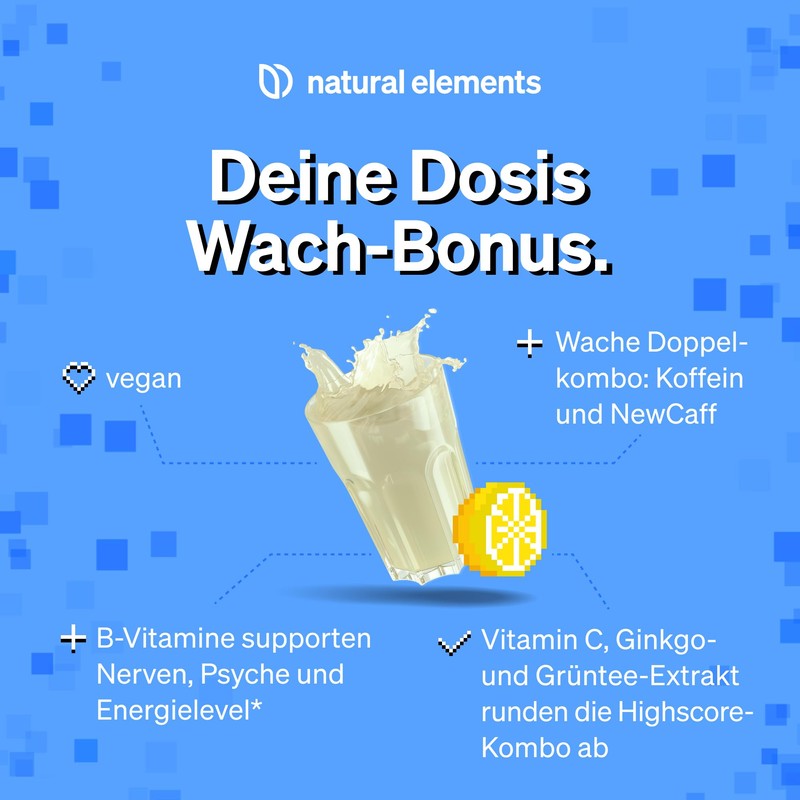 natural elements Power Up Lemon Ice Tea - Gaming Booster