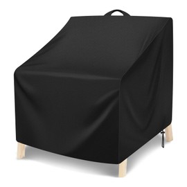 YedZen Protective Cover Garden Chairs, 420D Oxford 102 x 109 x 124 cm Garden Chairs Cover, Waterproof, Anti-UV Garden Chair, Stacking Chairs, Tarpaulin for Armchairs, Balcony Chairs, Garden Furniture