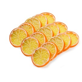 Best Artificial 15 Fruit Slices Decoration Kitchen Home Display Prop (15 Orange Slices)