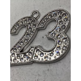 Unbranded Bling Sparkly Rhinestone 23 (2023) Graduation Tassel Charm