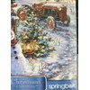 SPRINGBOK 500 PC CHRISTMAS TREES FARM W SNOWMAN & TRACTOR