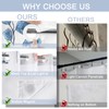 SSCRCUSLY No Hook Shower Curtain and Liner Set, Watercolor Blue