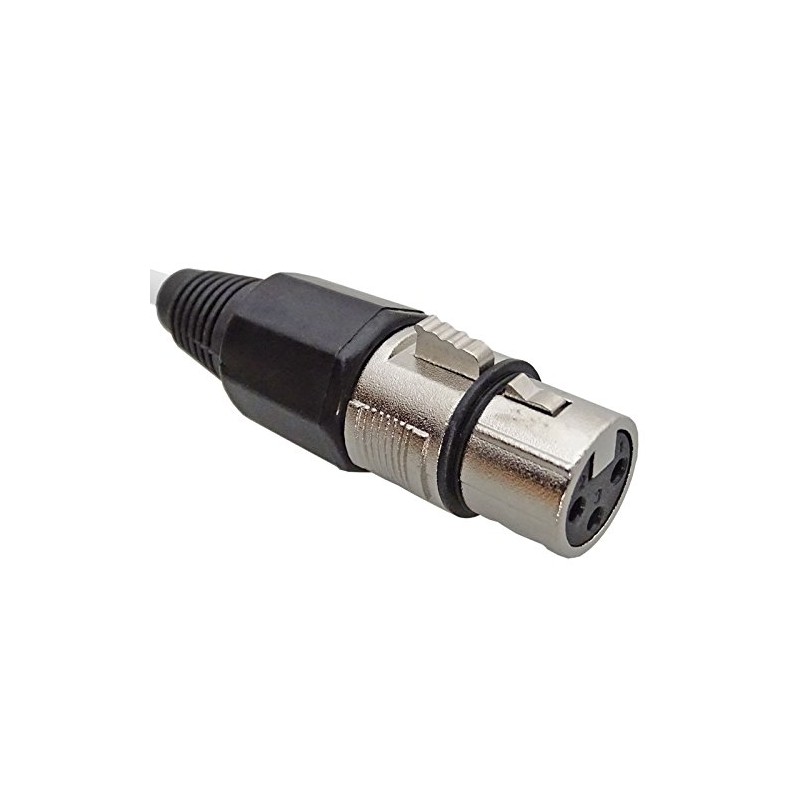 keepdrum MC003XJ Microphone Cable XLR Female to Jack 6.3 mm