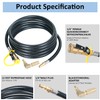 ATKKE 12 FT RV Quick Connect Propane Hose for RV