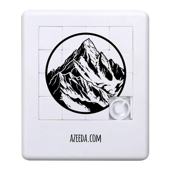 Azeeda 'Mountain Range in Circle Frame' Sliding Puzzle (PZ00031832)