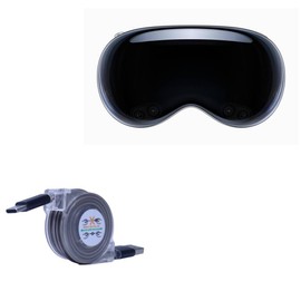 BoxWave Cable Compatible with Apple Vision Pro Headset - miniSync - USB-A to USB Type-C, Retractable Cable 5 Pre-Set Lengths Avoid Tangles