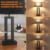 Seealle Nightstand Table Lamps for Bedrooms Set of 2 -