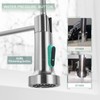 WEWE Kitchen Faucets, Brushed Nickel Kitchen Faucet with Pull Down