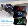 Motorcycle Water Temp Gauge Celsius Display 0~120C Over-Temperature Alert, Universal