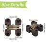 UFURMATE Concealed Hinges, 6PCS Plastic Folding Invisible Barrel Cross Hinges