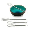 RSVP Endurance 18/8 Stainless Steel Mini Whisks, Set of 3