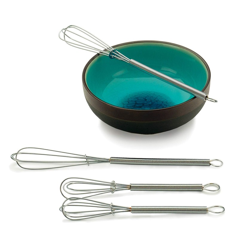 RSVP Endurance 18/8 Stainless Steel Mini Whisks, Set of 3