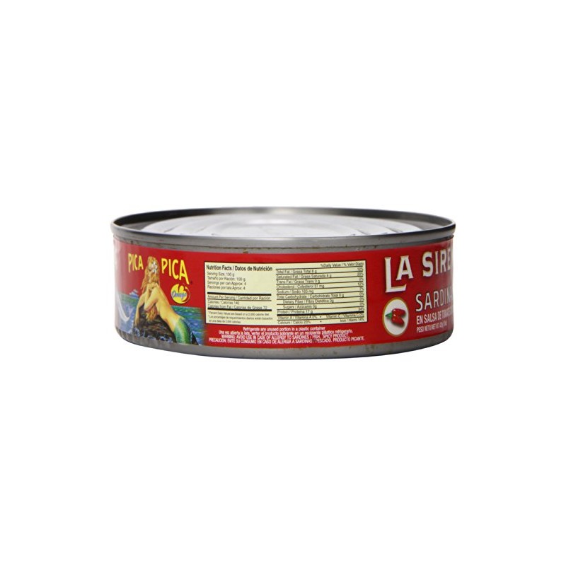 La Sirena Sardines Pica Pica in Oval Can, 15 oz