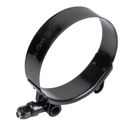 Kyostar 2.5" T-Bolt Hose Clamp Adjustable Stainless Steel Clamp Black (Electrophoresis) Diameter Ranger for 2.5 inch（65mm-73mm)