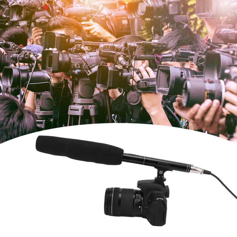 Interview Microphone Wired Portable Small Rustproof Anti Interference High Sensitivity