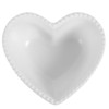 SHOWERORO Heart Shaped Ceramics Bowl White Ceramic Dish Dessert Salad