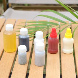 Lafuntar Mini Camping Seasoning Bottle Set, Plastic Empty Camping Spice Bottle Kit (Seasoning not included).