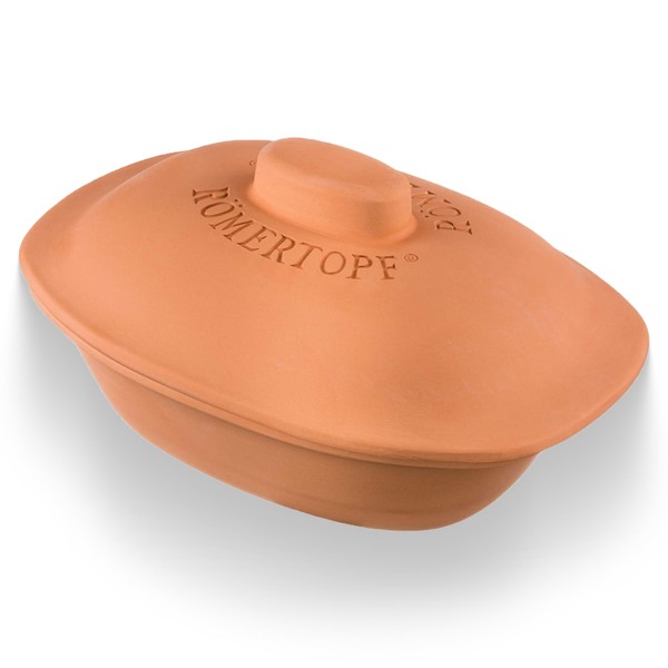 Römertopf 19905 Clay Roaster Trend | Non-Stick Dutch Oven | Healthy Clay Pot Cooking | Clay Baker | Versatile Cooking Vessel - 4.7 Quarts (4.5 Liters) For Up To 6 People