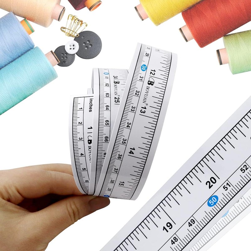 8 Pcs Self-Adhesive Measuring Tape, 36 Inch (90cm) Peel and