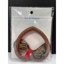 Needle Magic Counted Cross Stitch Kit 3204 Friendship Grows Stitch N Frame NOS Acorns Fall