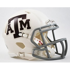 NCAA Texas A&M Aggies White Riddell Revolution Speed Helmet