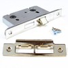 Gridlock E-Series Mortice Bathroom Lock - 3" (75 mm), Nickel